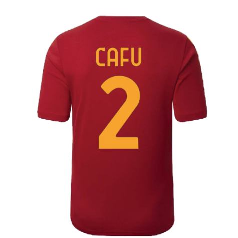 2022-2023 Roma Pre-Game Warmup Jersey (Home) (CAFU 2)
