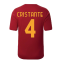 2022-2023 Roma Pre-Game Warmup Jersey (Home) (CRISTANTE 4)