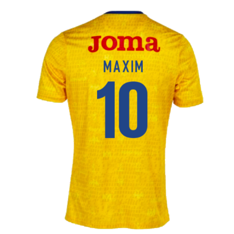 2022-2023 Romania Pre-Match Warm Up Shirt (Yellow) (MAXIM 10)
