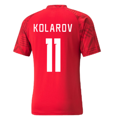 2022-2023 Serbia Pre-Match Jersey (Red) (KOLAROV 11)