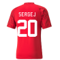 2022-2023 Serbia Pre-Match Jersey (Red) (SERGEJ 20)