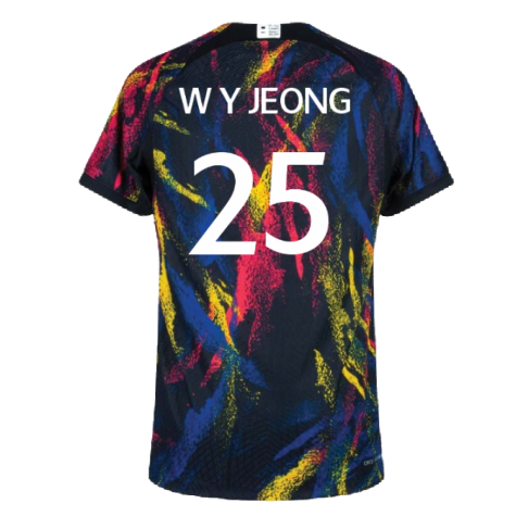 2022-2023 South Korea Away Match Vapor Shirt (W Y JEONG 25)