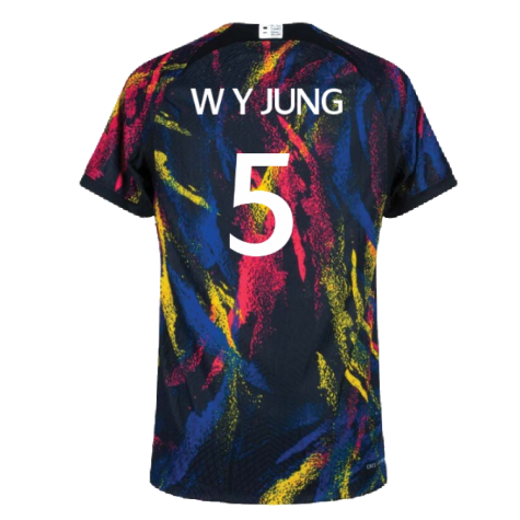 2022-2023 South Korea Away Match Vapor Shirt (W Y JUNG 5)