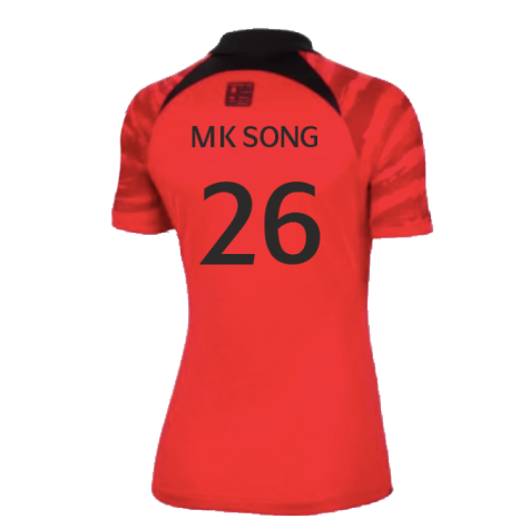 2022-2023 South Korea Home Shirt (Ladies) (M K SONG 26)