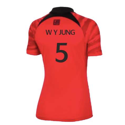2022-2023 South Korea Home Shirt (Ladies) (W Y JUNG 5)