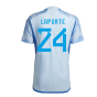 2022-2023 Spain Authentic Away Shirt (LAPORTE 24)
