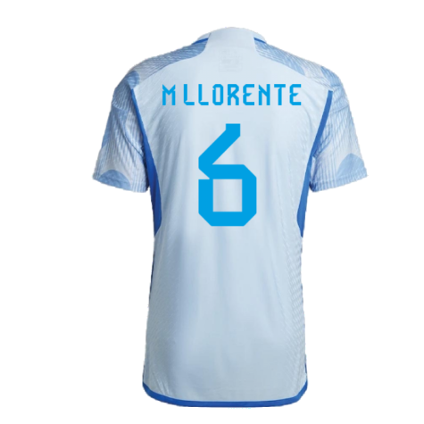 2022-2023 Spain Authentic Away Shirt (M LLORENTE 6)