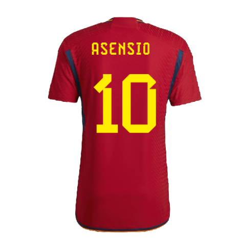 2022-2023 Spain Authentic Home Shirt (Asensio 10)
