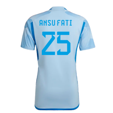 2022-2023 Spain Away Shirt (Ansu Fati 25)