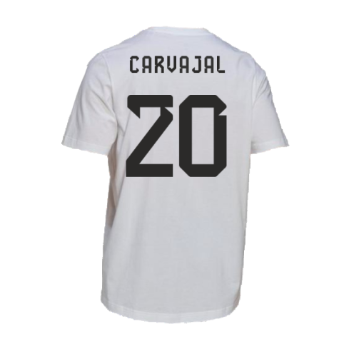 2022-2023 Spain DNA Graphic Tee (White) (Carvajal 20)