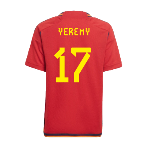 2022-2023 Spain Home Mini Kit (Yeremy 17)