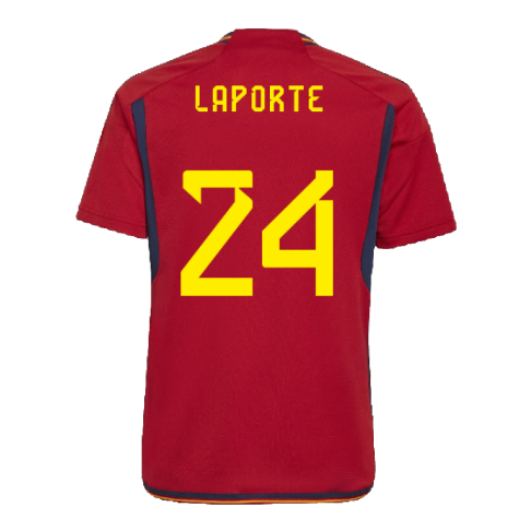 2022-2023 Spain Home Shirt (Kids) (Laporte 24)