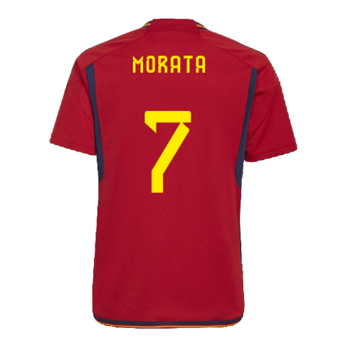 2022-2023 Spain Home Shirt (Kids) (Morata 7)