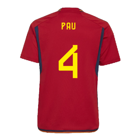 2022-2023 Spain Home Shirt (Kids) (Pau 4)