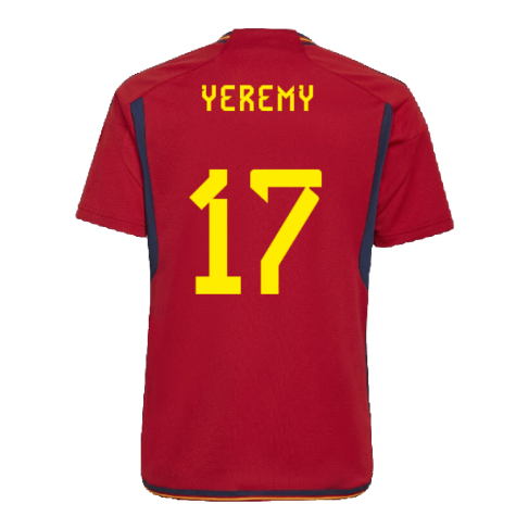 2022-2023 Spain Home Shirt (Kids) (Yeremy 17)