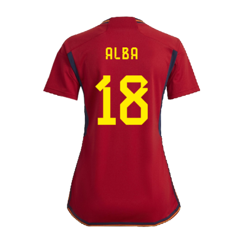 2022-2023 Spain Home Shirt (Ladies) (Alba 18)
