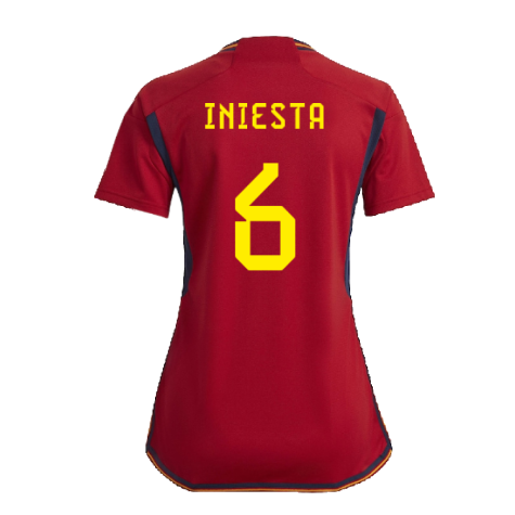 2022-2023 Spain Home Shirt (Ladies) (Iniesta 6)