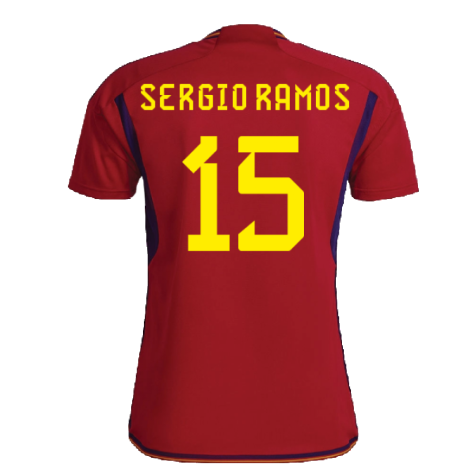 2022-2023 Spain Home Shirt (SERGIO RAMOS 15)