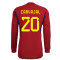 2022-2023 Spain Long Sleeve Home Shirt (CARVAJAL 20)