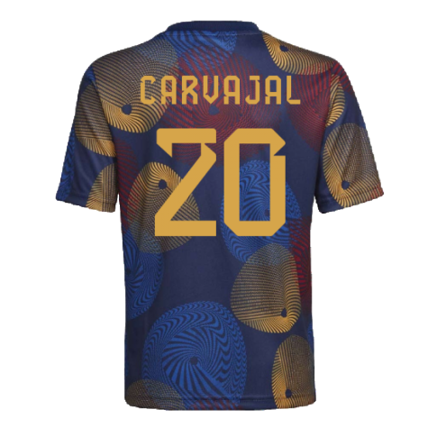2022-2023 Spain Pre-Match Shirt (Kids) (CARVAJAL 20)