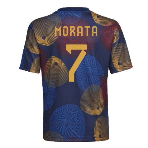 2022-2023 Spain Pre-Match Shirt (Kids) (MORATA 7)