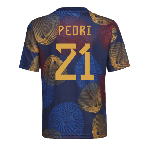 2022-2023 Spain Pre-Match Shirt (Kids) (PEDRI 21)