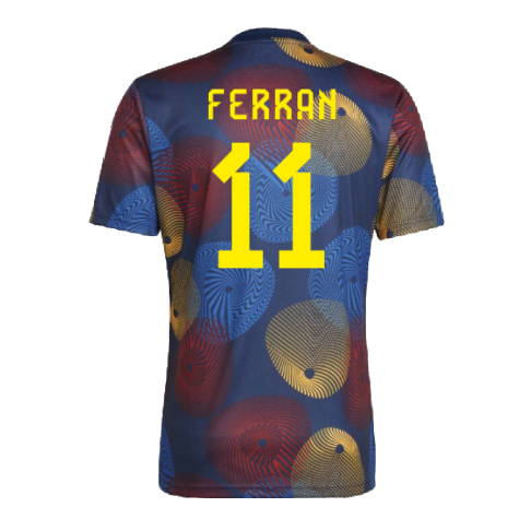 2022-2023 Spain Pre-Match Shirt (Navy) (FERRAN 11)