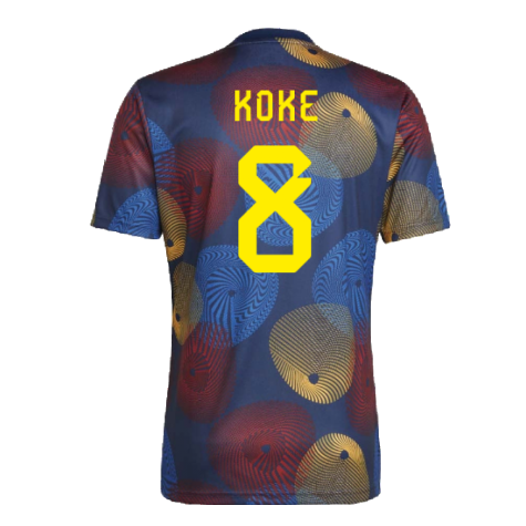 2022-2023 Spain Pre-Match Shirt (Navy) (KOKE 8)