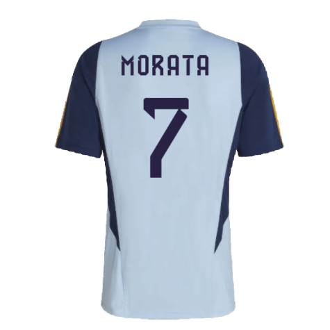 2022-2023 Spain Training Jersey (Glory Blue) (MORATA 7)