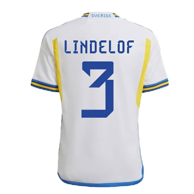 2022-2023 Sweden Away Shirt (Kids) (LINDELOF 3)