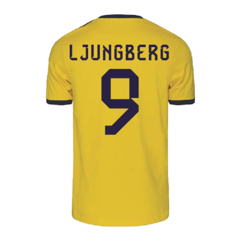 2022-2023 Sweden DNA 3S Tee (Yellow) (LJUNGBERG 9)