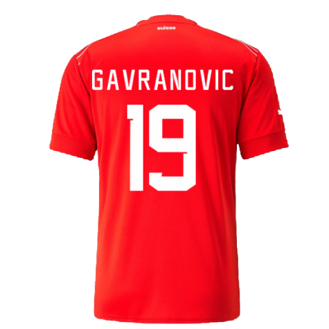 2022-2023 Switzerland Home Shirt (GAVRANOVIC 19)