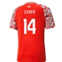 2022-2023 Switzerland Pre-Match Shirt (Red) (ZUBER 14)