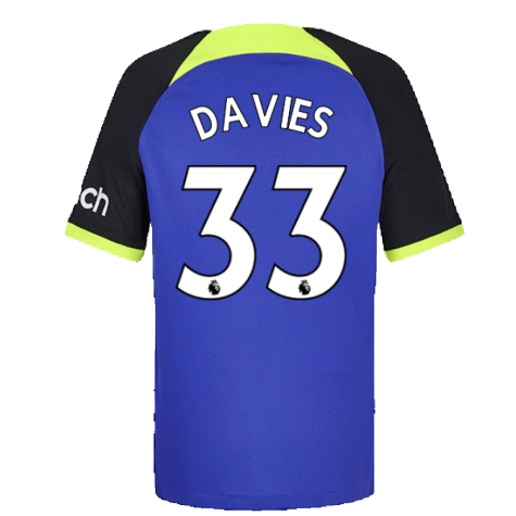2022-2023 Tottenham Away Shirt (Kids) (DAVIES 33)