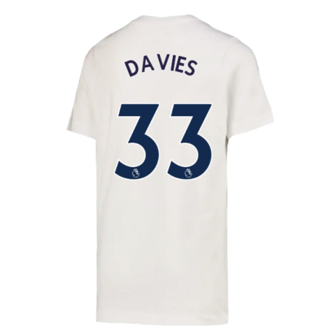2022-2023 Tottenham Crest Tee (White) (DAVIES 33)