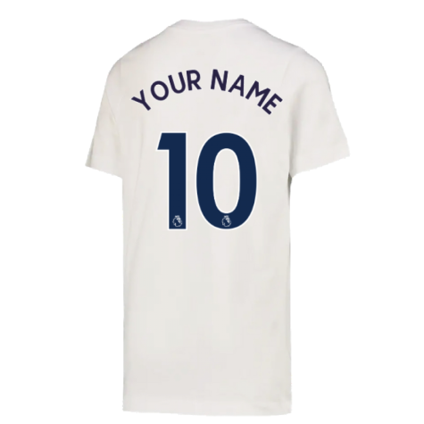 2022-2023 Tottenham Crest Tee (White) (Your Name)