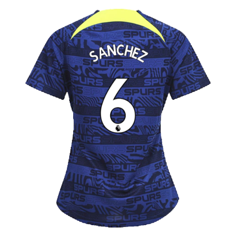 2022-2023 Tottenham Pre-Match Training Shirt (Indigo) - Ladies (SANCHEZ 6)