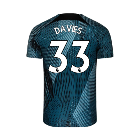 2022-2023 Tottenham Pre-Match Training Shirt (Rift Blue) (DAVIES 33)