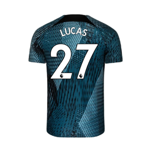 2022-2023 Tottenham Pre-Match Training Shirt (Rift Blue) (LUCAS 27)