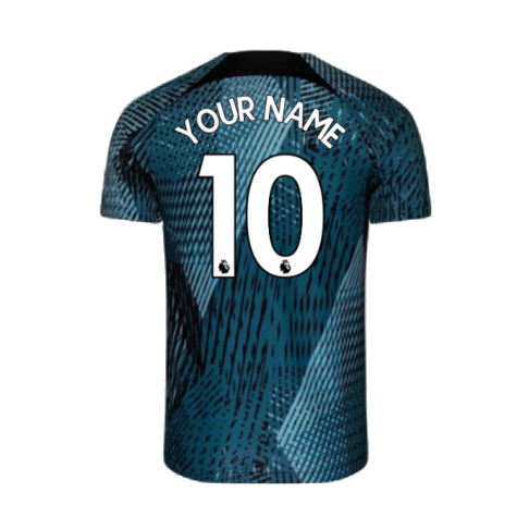 2022-2023 Tottenham Pre-Match Training Shirt (Rift Blue) (Your Name)