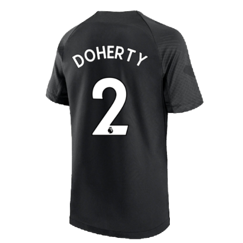 2022-2023 Tottenham Strike Training Shirt (Black) - Kids (DOHERTY 2)
