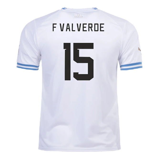 2022-2023 Uruguay Away Shirt (F Valverde 15)