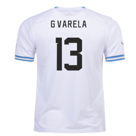 2022-2023 Uruguay Away Shirt (G Varela 13)