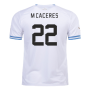 2022-2023 Uruguay Away Shirt (M Caceres 22)