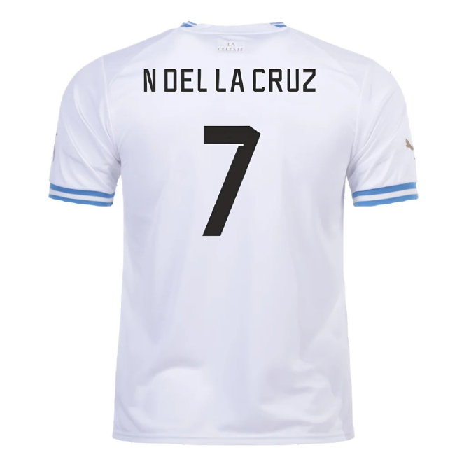 2022-2023 Uruguay Away Shirt (N Del La Cruz 7)