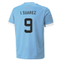 2022-2023 Uruguay Home Shirt (L Suarez 9)