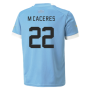 2022-2023 Uruguay Home Shirt (M Caceres 22)