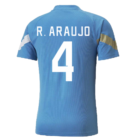 2022-2023 Uruguay Training Jersey (Blue) (R. ARAUJO 4)