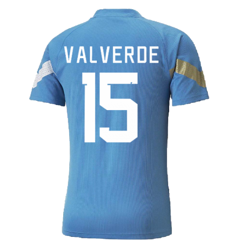 2022-2023 Uruguay Training Jersey (Blue) (VALVERDE 15)