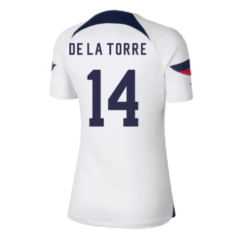 2022-2023 USA Home Shirt (Ladies) (DE LA TORRE 14)